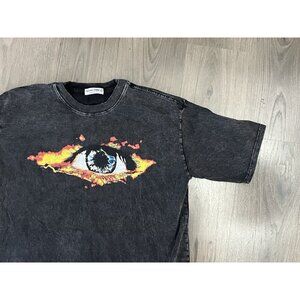 Aelfric Eden Black Tee with Fiery Eye Design